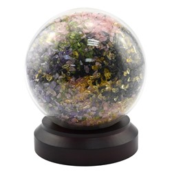 Шар с галтовкой на подставке 155*155*175мм, 3500гр.