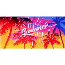 Пляжное полотенце велюр-махра "Summer Time" 70*140 см. хлопок 100%
