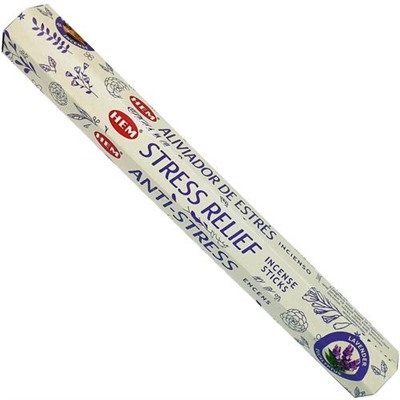 Hem Incense Sticks STRESS RELIEF (Благовония СНЯТИЕ СТРЕССА, Хем), уп. 20 палочек.