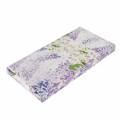 Коробка под шоколадку "Сирень" с окном 18*9*1,4 см