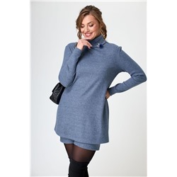 T&N 7317 синий_меланж, Туника,  Шорты