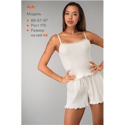 Женская пижама с шортами из ажурного хлопка Happyfox