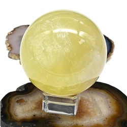 Шар из лимонного кварца (цитрин), диаметр 61мм, 321г.