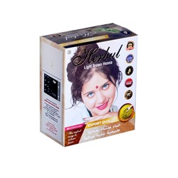 LIGHT BROWN Henna, Herbul (Индийская хна для волос СВЕТЛО-КОРИЧНЕВАЯ, Хербул), 1 уп. (6 пак. по 10 г.)