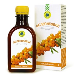 Масло льняное "Облепиховое", 200мл К 0325
