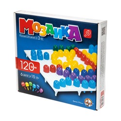 Детская пластмассовая мозаика (120 элементов)
