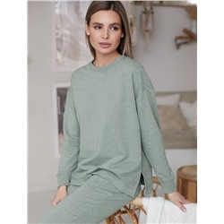 Джемпер из облегченного футера  с эластаном