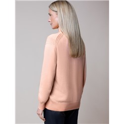 Свитер тонкой вязки из хлопка с кашемиром