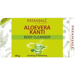 ALOE VERA KANTI Body Cleanser, Patanjali (АЛОЭ ВЕРА мыло для тела, Патанджали), 45 г.