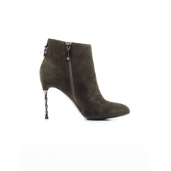 CH23-3 GREEN Ботильоны женские (натуральная замша, байка) размер 35