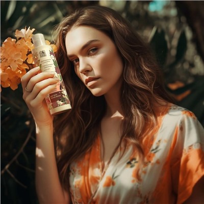 Ayurvedic Shampoo JATAMANSI & VANILLA, Indibird (Аюрведический шампунь ДЖАТАМАНСИ И ВАНИЛЬ С ПРОТЕИНАМИ ПШЕНИЦЫ, для всех типов волос, Индибёрд), 250 мл.