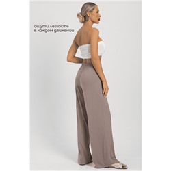 Брюки-палаццо для дома Шелк вискозы (латте) Б14499-52М