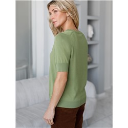 Джемпер тонкой вязки из вискозы с нейлоном