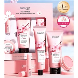 Набор 4 средства с экстрактом сакуры Bioaqua