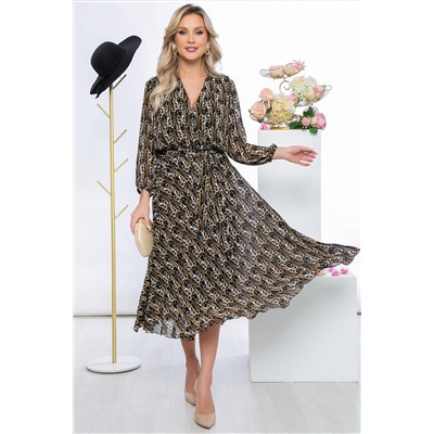 Платье "Леди Шик" (беж) П5478