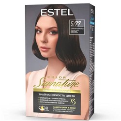 SIGNATURE Крем-гель краска д/волос 5/77 горячий шоколад Estel