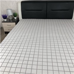 Простыня Ивановская бязь Таттерсол вид 8/1 светло-серый