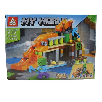 Конструктор My World 4в1 173дет. 25*19см  / коробка 66066-1
