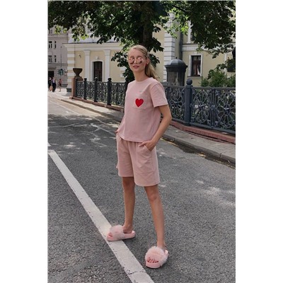 i3i Fashion 402/1 бежевый, Шорты,  Футболка