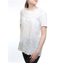 860 Футболка женская (65% хлопок, 35% полиэстер) размер свободный 46-48