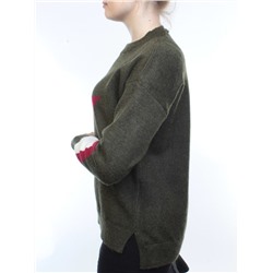 2111 Кофта женская (65% шерсть, 35% полиэстер) размер свободный 44-46