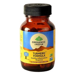 TURMERIC FORMULA, Healthy Inflammation Response, Organic India (ТУРМЕРИК (КУРКУМИН), противовоспалительное, Органик Индия), 60 капс.