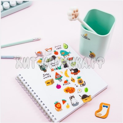 Наклейки гелевые 10*22 см 36 наклеек "Jucy cats" MESHU  MS_42768, MS_42768