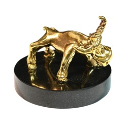 Статуэтка из бронзы "Бык" на подставке 50*50*40мм