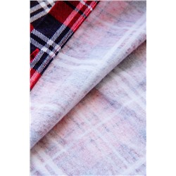 Женская удлиненная рубашка "Клеточка"