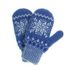 Варежки детские "Снежинка" 3 цвета 0804-25