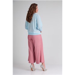 Michel chic 1294 коралловый-голубой, Брюки,  Джемпер