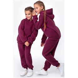 Теплый костюм для девочки из футера с начесом Happyfox