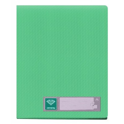 Папка-файл  20 Crystal -CR20GRN 0.5мм зеленая (816978) Бюрократ