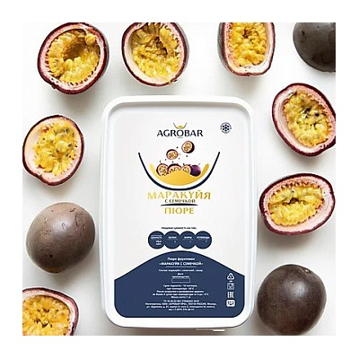 Пюре Маракуйя с семечкой Agrobar (Агробар) замороженное, 250 гр