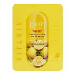 JIGOTT Маска тканевая д/лица с витаминами  Vitamin Real Ampoule Mask 27мл