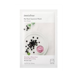 Маска на кремовой основе с экстрактом ягод асаи INNISFREE My Real Squeeze Mask Acai Berry