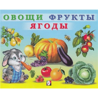 Уч. Учим малыша.  Овощи фрукты ягоды 12 цветн.стр. 20*16см (вып.по 2шт) 29494