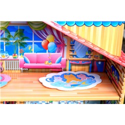 Кукольный  двухэтажный домик быстрой сборки «Дача» Серия Dream House