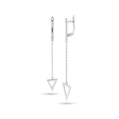 Моносерьги из серебра без вставки, Ю-22035р