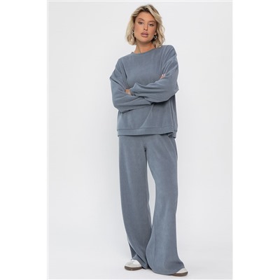 Костюм трикотажный Августа ХИТ (светло-серый) К14347-5М