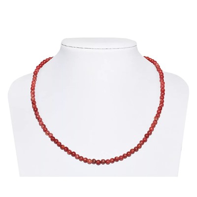 Бусы, коралл шар 4,0 губчатый красный Индонезия, КА-0101