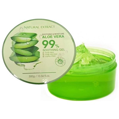 FOODAHOLIC Гель успокаив.с экстр.алоэ  Calming & Moist/Aloe Vera 99% Gel 300мл