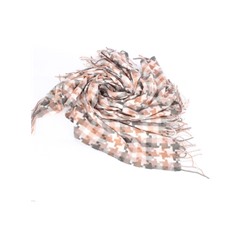 Платок 4012-6,  100*100см,  полиэстер 100%190 г/м 2,  розовый/серый  (абстракция)  242926