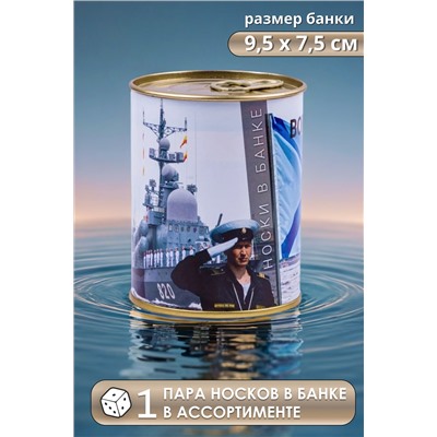 Носки мужские в банке GL1720 Военно-морской флот