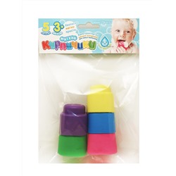 Детская игрушка для ванной "Мягкие кирпичики" Серия «Baby Toys» (5 штук)