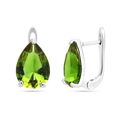 Серьги из серебра султанит, SL-RS-2270