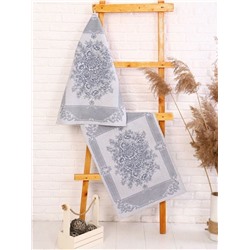 Полотенце жаккардовое Премиум "Марина"-син. 50*70 см.