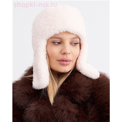 Элла LevelPro макси шеврон экомех альпака Ушанка женская флис