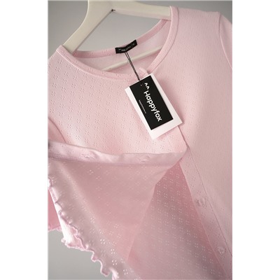 Женская пижама с шортами из ажурного хлопка Happyfox