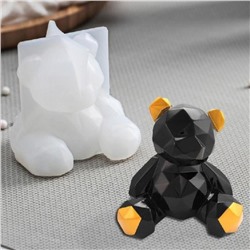Силиконовый молд 3D «Геометрический мишка»